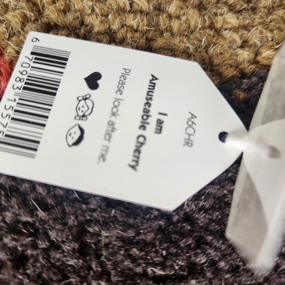 Jellycat Amuseable Cherry 🍒 5x4" Soft & Plush NWT - Picture 6 of 7